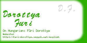 dorottya furi business card