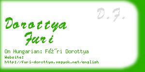 dorottya furi business card